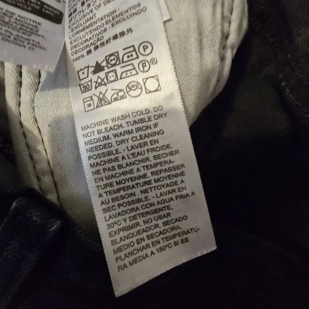 Levi's Black 541 Straight Leg Jeans Mens 32